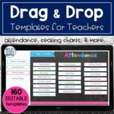 Drag and Drop Google Slide Attendance and Seating Chart | 