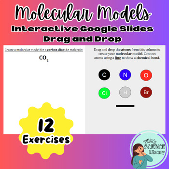 Preview of Drag and Drop: Molecular Models Interactive Google Slides