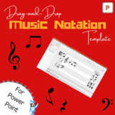 Drag-and-Drop Music Staff Notation Template (PowerPoint)