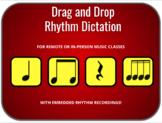 Drag and Drop Rhythm Dictation Activity 2 (Google Slides)