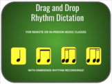 Drag and Drop Rhythm Dictation Activity 4 (Google Slides)