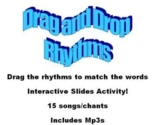 Drag and Drop Rhythms - Interactive Slides Worksheet - Mat