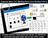 Drag and Read Boom Cards CVC Blending and Reading + Phonem
