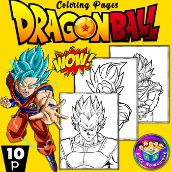 Dragon Ball Z Coloring Book: High Quality Coloring Pages for Kids and  Adults, Color All Your Favorite Characters, Great Gift for Dragon Ball  Lovers (Paperback) 