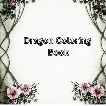 Preview of Dragon Coloring Book For Kids