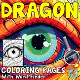 Dragon Coloring Pages | BOOK | Coloring Sheets | Word Find