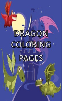 Preview of Dragon Coloring  Printable Book for Kids