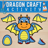 Dragon Craft | Fairytales Activities | Color, Cut, and Paste