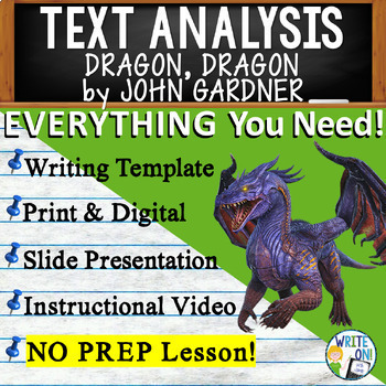 Preview of Dragon, Dragon by John Gardner - Text Based Evidence Text Analysis Essay Writing