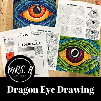 dragon eye drawing - Print now for free | Drawing Ideas Easy