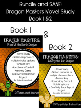 Preview of Dragon Masters Study Guide BUNDLE: Book 1 & 2