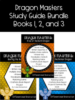 Preview of Dragon Masters Study Guide BUNDLE: Books 1, 2, & 3