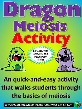 Preview of Dragon Meiosis Activity: Simulate Meiosis with Dragons - NGSS: Distance Learning