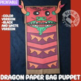 Dragon Paper Bag Puppet Craft- CNY Activity - Chinese New 
