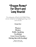 Dragon Poems for Short and Long Vowels!