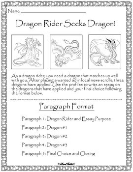 dragon creative writing ideas