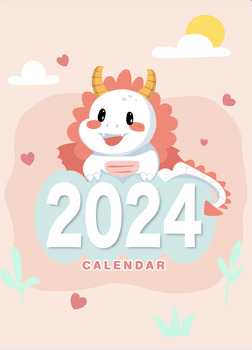 Preview of Dragon planner calendar 2024