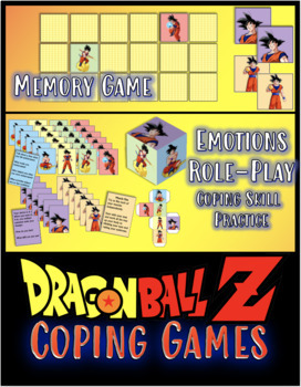Preview of Dragonball Emotional Regulation and Coping Skills games