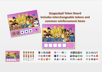 Preview of Dragonball VIRTUAL Token board (Editable Powerpoint) 60 reinforcers +add more