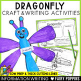 Dragonfly Craft & Writing | Bug Craft, Insects Activities