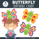 Butterfly Themed Birthday Chart