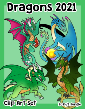 Preview of Dragons 2021 Clip Art Set
