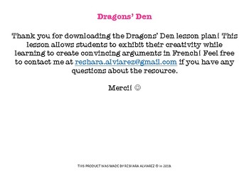 Preview of Dragons' Den en français!