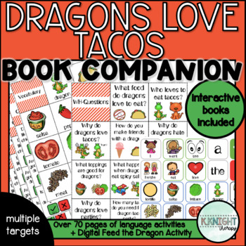 Preview of Dragons Love Tacos Book Companion + Interactive Books + Digital Reinforcer