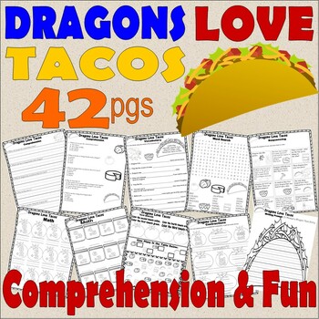 Preview of Dragons Love Tacos Read Aloud Book Companion Reading Comprehension Valentine Day