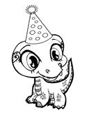 Dragons Love Tacos Coloring Page