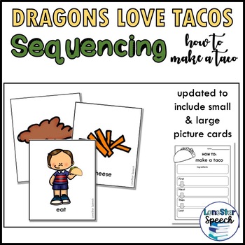 Preview of Dragons Love Tacos: How to Make a Taco Sequencing Activity