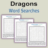 Dragons Word Searches