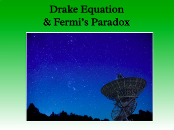 Preview of Drake Equation & Fermi's Paradox: Google Slides and Study Guide
