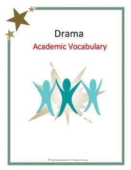 Preview of Drama Academic Vocabulary for Reading and Writing