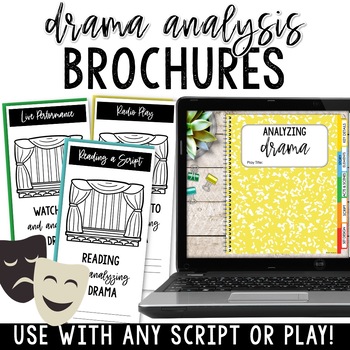 Preview of Drama Analysis Brochures - Elements of Drama Activities to Use with Any Script!