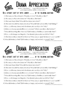 drama appreciation essay