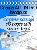 Drama Back To School INTRO for the first week - COMPLETE BUNDLE!