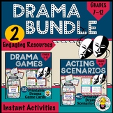 Drama BUNDLE: 32 Game Cards & 40 Acting Scenarios for Enga