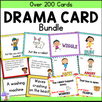 Preview of Drama Card Activities / Games Bundle