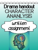 Drama Character Analysis Assignment