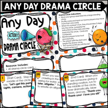 Preview of Drama Circle Activity Any Day Fun