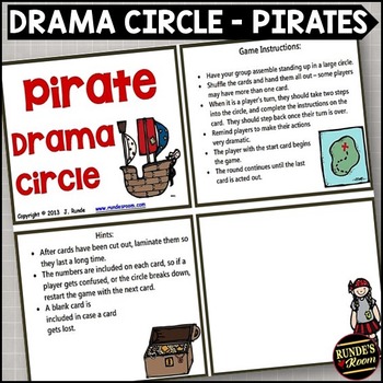 Preview of Pirate Drama Circle Activity