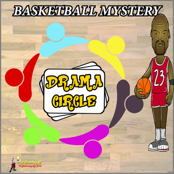 Preview of DRAMA CIRCLE BASKETBALL MYSTERY Activity - Mystery of the Basketball Prank