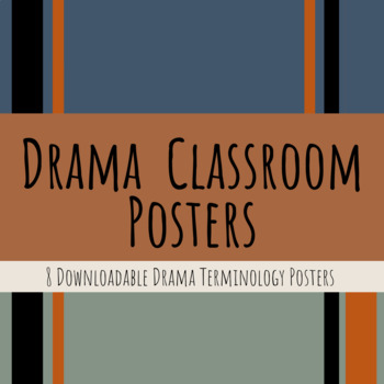 Preview of Drama Classroom Poster Bundle | Western Australian Curriculum