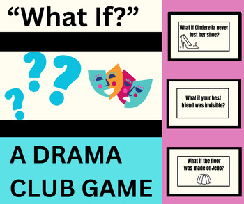 Preview of Drama Club Game - "What If?" - Task Card Game for Improv or Skit Creation