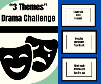 Preview of Drama Club Improv Game - Three Themes (Easy and Low Prep)