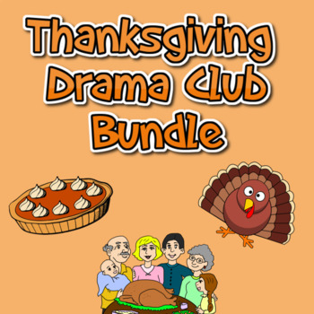 Preview of Drama Club Thanksgiving Bundle (Activities and Scripts)