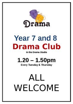 Preview of Drama Club poster