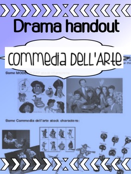 Preview of Drama - Commedia Dell'arte - Stock Characters