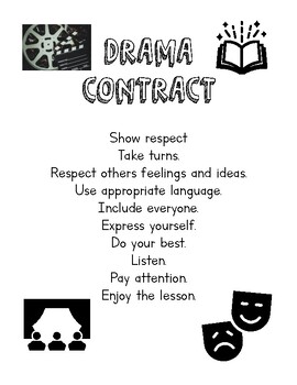 Preview of Drama Contract